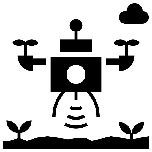 Symbol Flächenvermessung mit der Drohne
